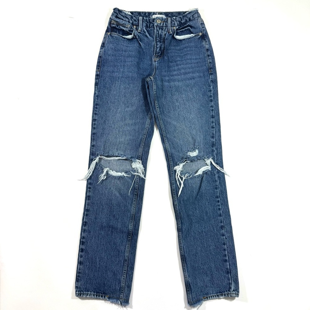 Good American Good 90s Slim Fit Straight Jeans